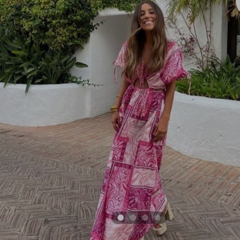 Zara Patchwork Print Dress - image 1